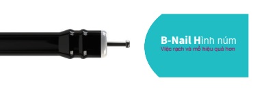 Dao cắt hớt niêm mạc có đầu sứ cách điện hình núm - B (B-Nail)